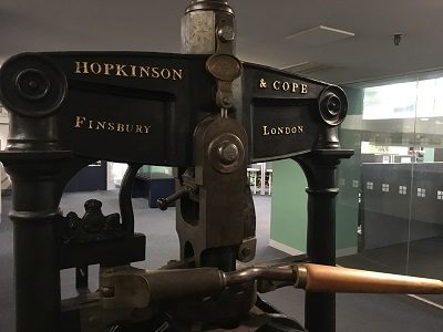 The Albion printing press in the General Library, University of Auckland