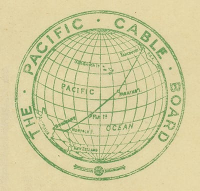 Pacific Cable Board logo. Western Pacific Archives.