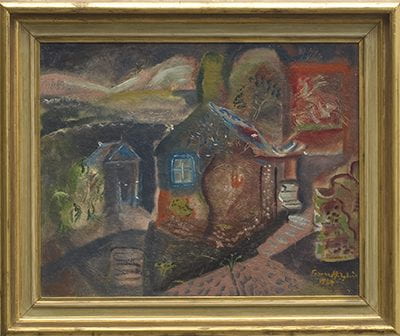 Frances Hodgkins. The Courtyard in Wartime, 1944. University of Auckland Art Collection.
