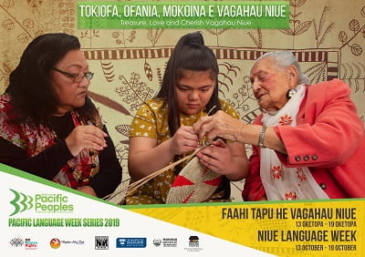 Niue Language Week poster from the Ministry for Pacific Peoples