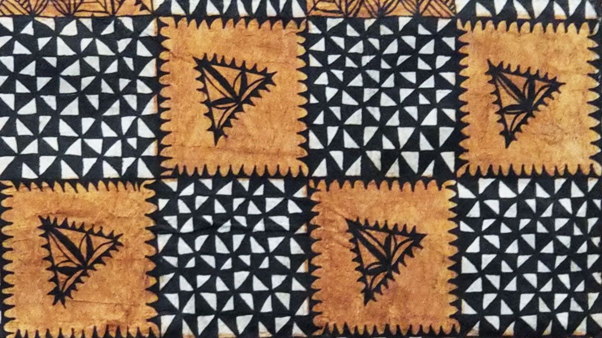 Detail of a tapa cloth