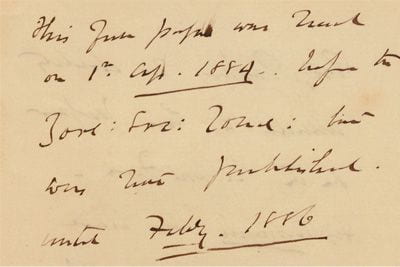 James Hector's note in the Transactions of the Zoological Society of London.